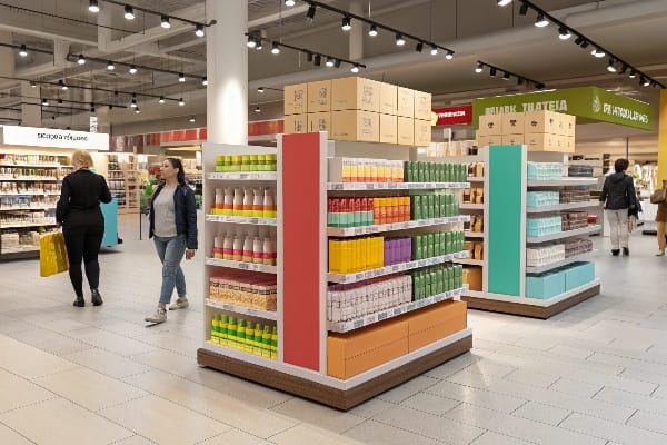 configuración de estante de comestibles