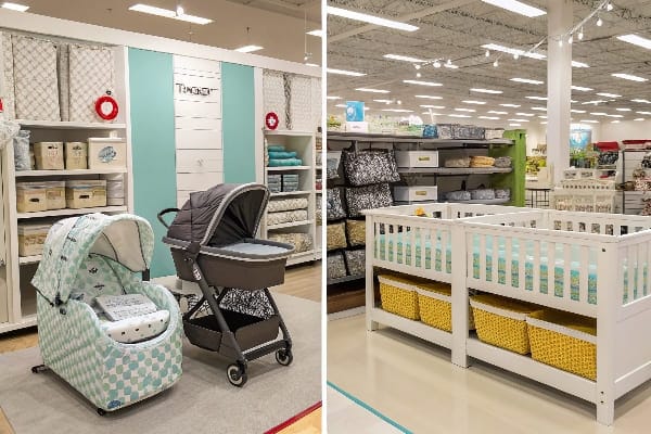 Productos para bebés en la tienda