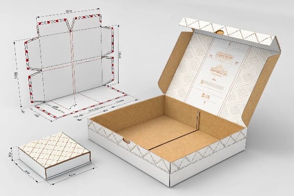 Dieline de embalaje 3D
