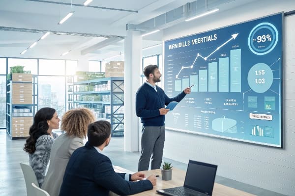 Apresentação de dados de negócios