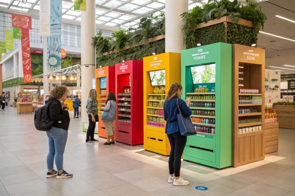 Onde nossos clientes utilizaram esses dispositivos de exibição de mídia?