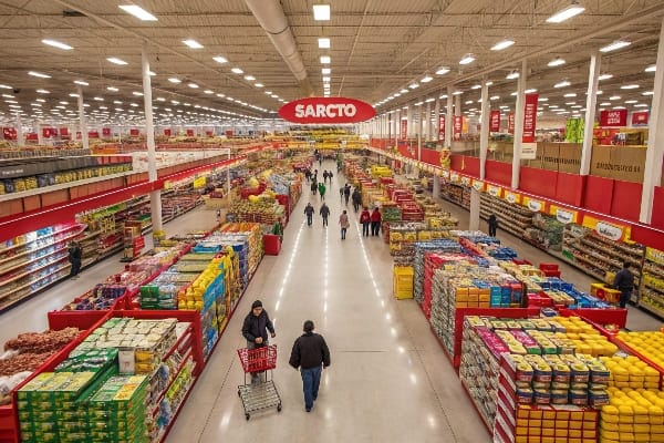 Vista de la tienda de arriba