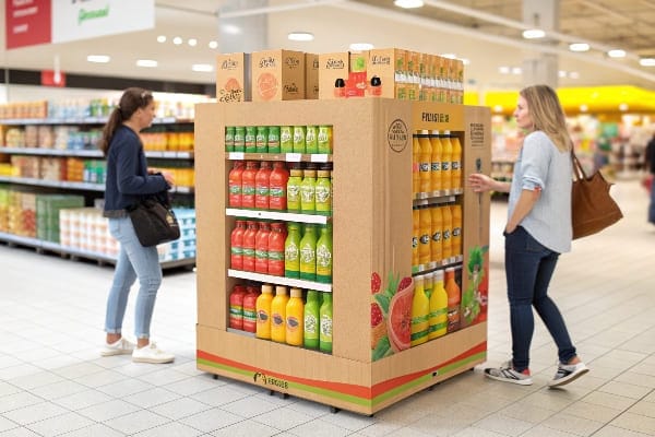 Pantalla de jugo de fruta