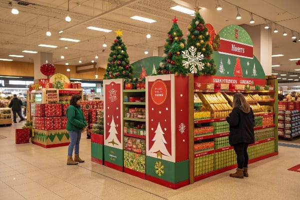 Exhibición de la tienda de Navidad