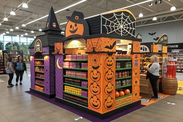 Pantalla de la tienda de Halloween