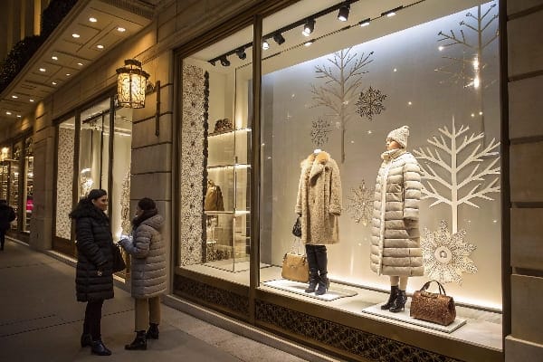 Exhibición de moda de invierno