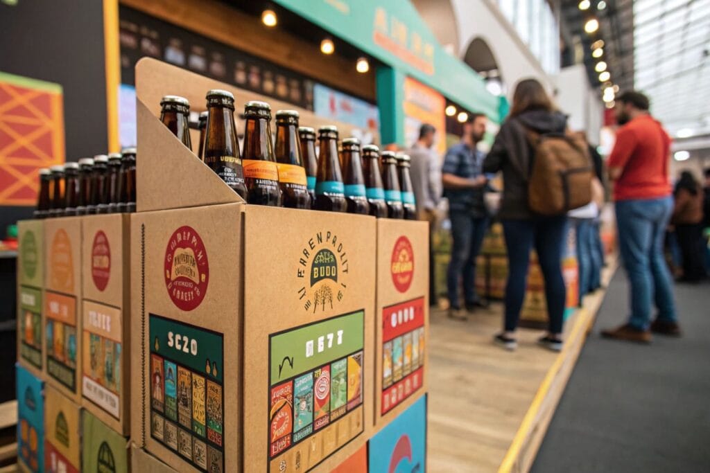 Por que exibir cervejas em expositores?