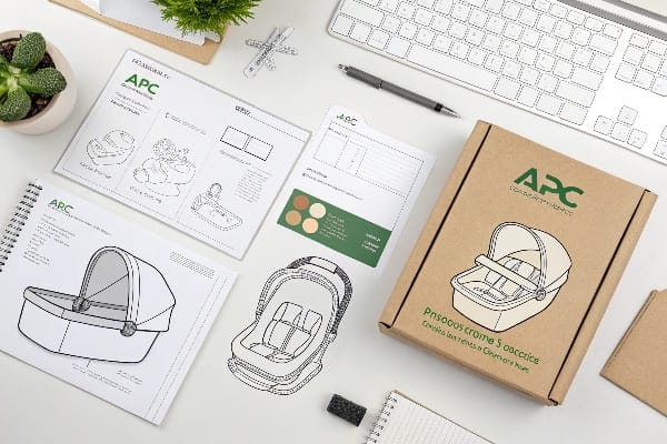 Espaço de trabalho de designer