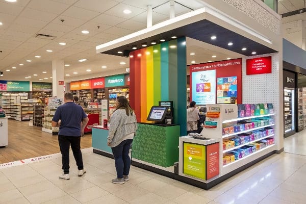 Tienda minorista vibrante