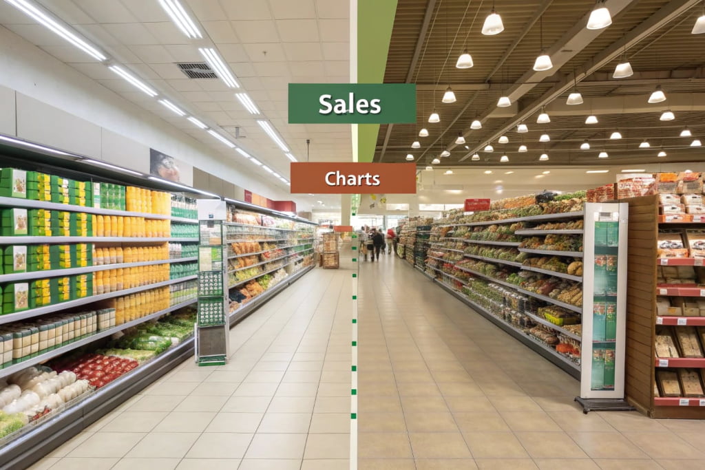 Considerações sobre a disposição dos produtos na loja?