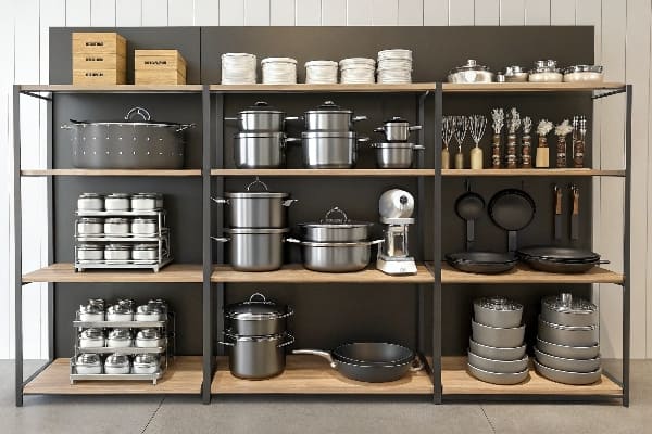 UNIDAD DE BARRACIONES DE COMIDENAS CON COCINA Y SOLUCIONES DE ALMACENAMIENTO.