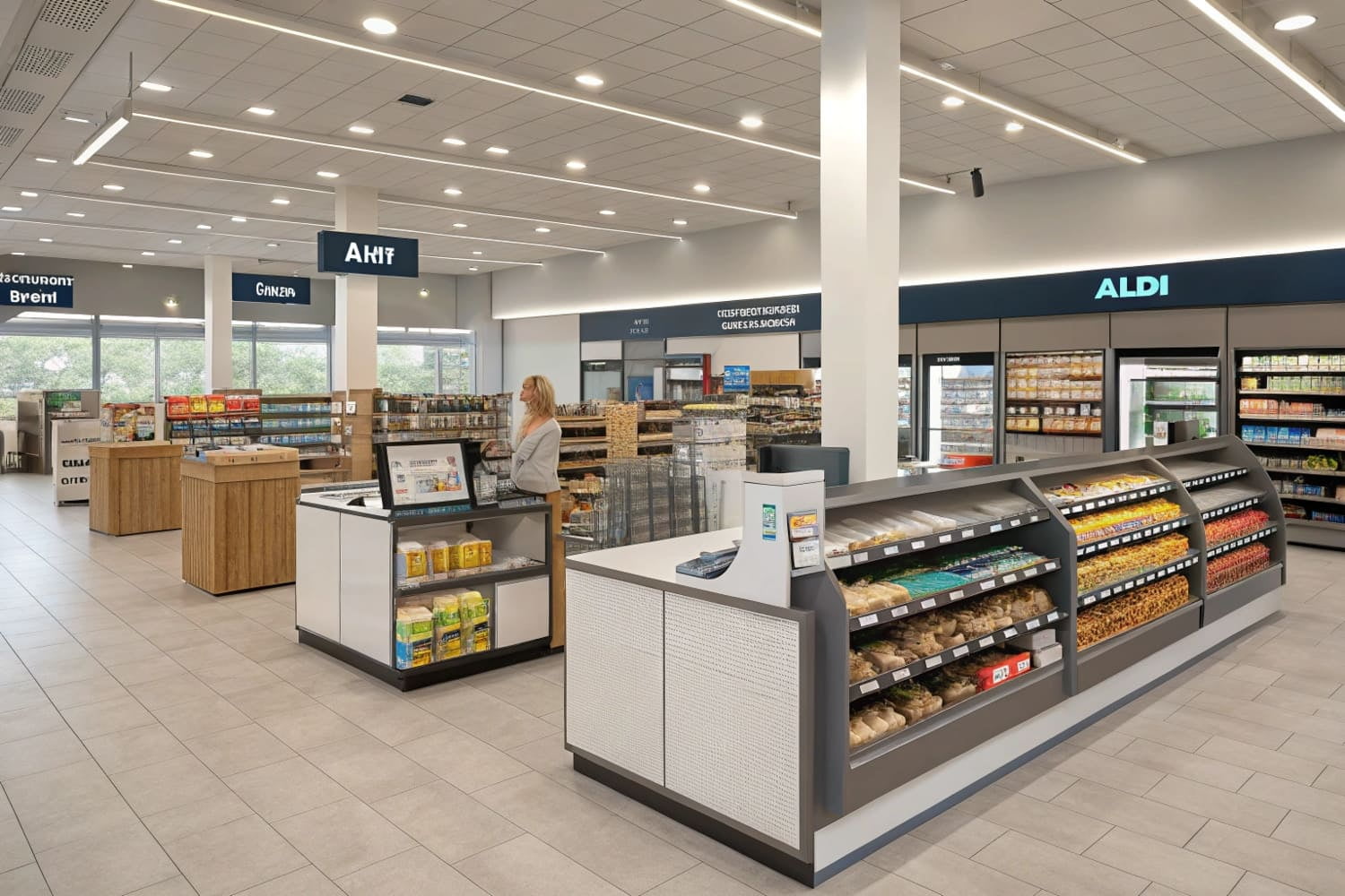 Quais são algumas coisas que você gosta no Aldi?