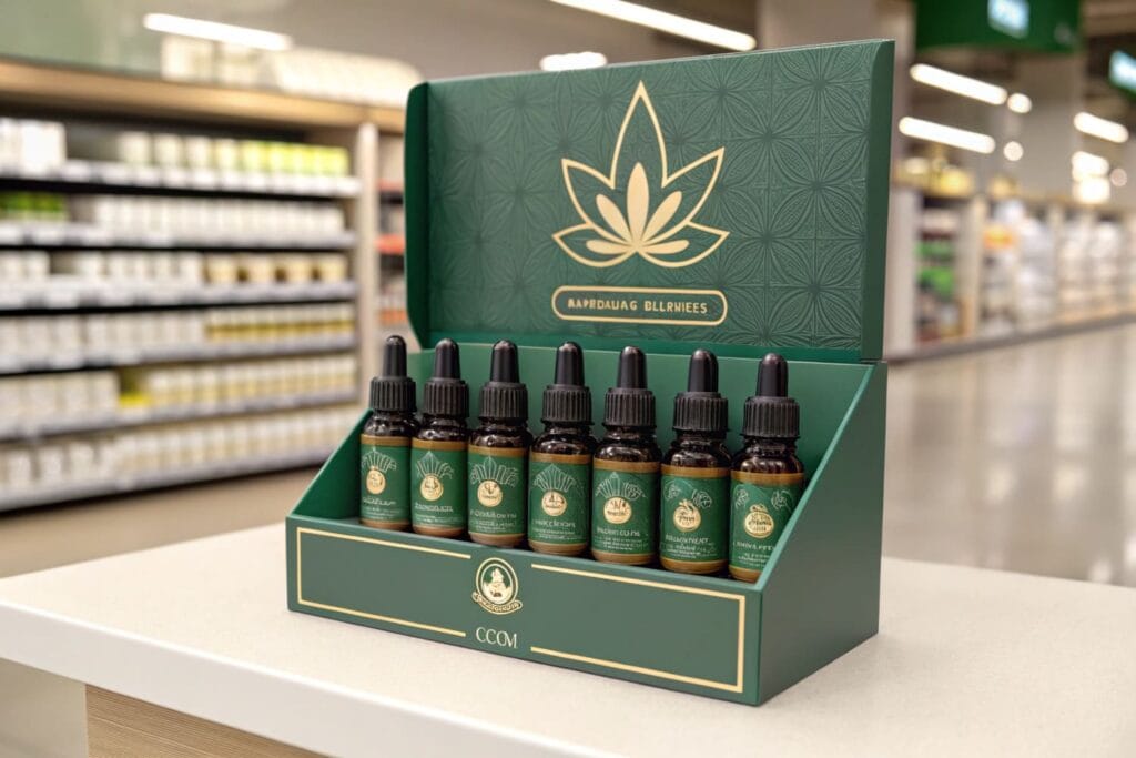 ¿Por qué son importantes las cajas de visualización de CBD para el comercio minorista?