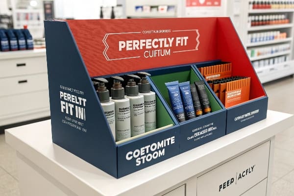 Kosmetische Produkte im Einzelhandelsplatzbox