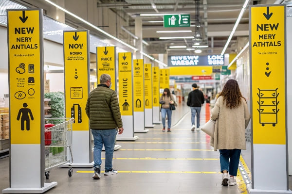 Le jaune attire les clients