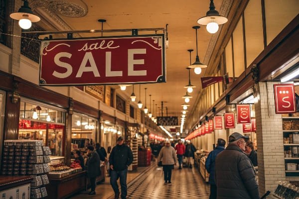 Association de couleurs de vente au détail Vente rouge