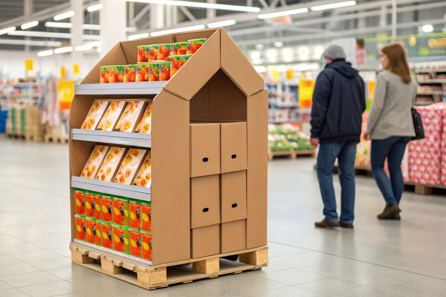 Can I order custom packaging with my point-of-purchase displays?