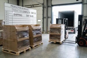 What is the lead time for custom endcap displays?