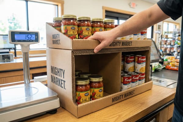 Können die Thekendisplays auch für schwere Produkte verwendet werden?
