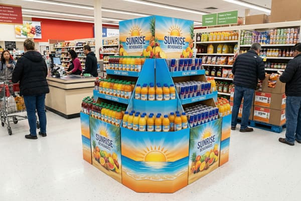 Can the floor pop display be customized to fit our brand’s design?