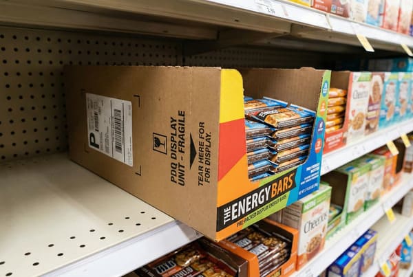 Коричневая картонная транспортная коробка для 