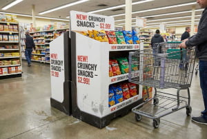 cardboard floor display