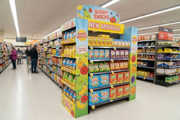 What is an endcap display?