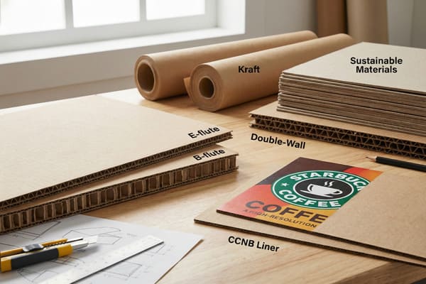 What materials are used for your custom cardboard counter displays?