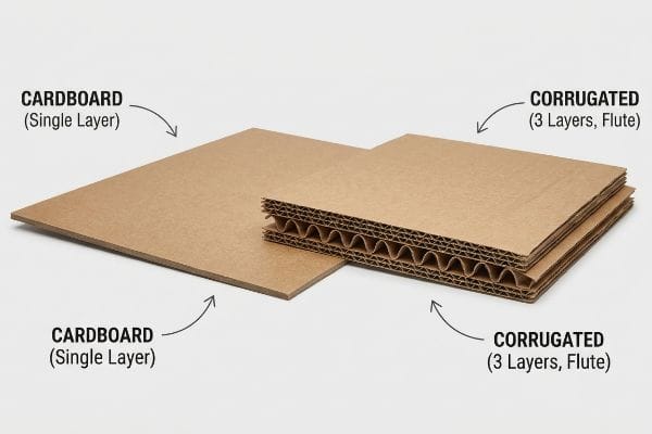 cardboard corrugated structure