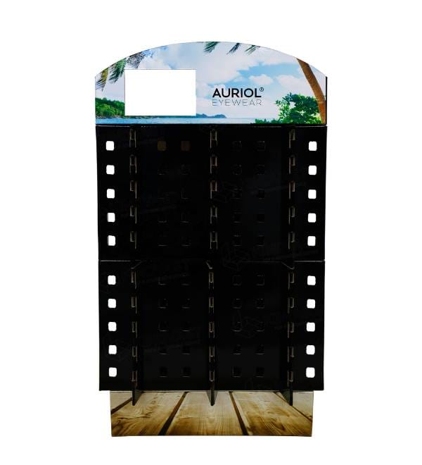 奥里奥尔眼镜纸板展示架正面