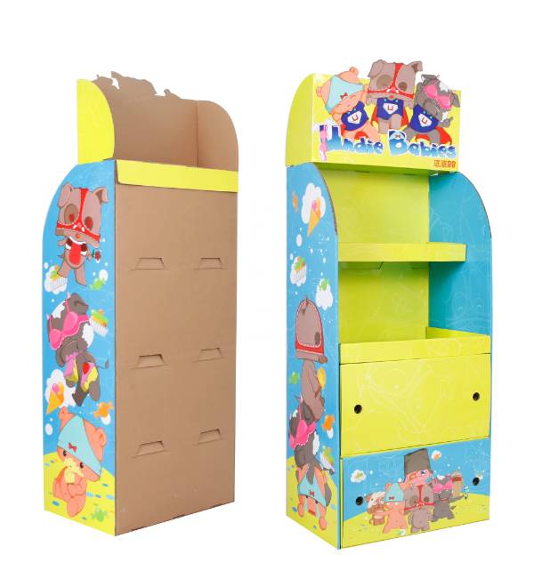 Rückansicht der Wellpappenstruktur