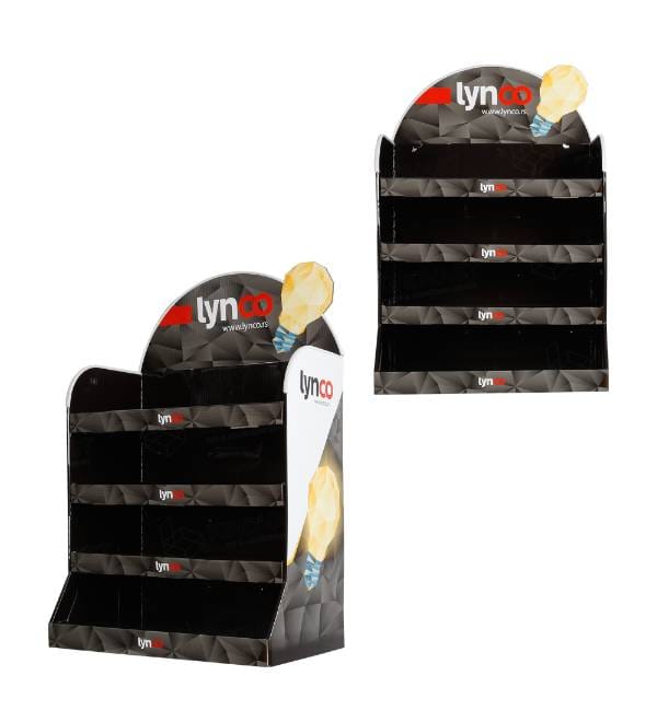 Marken-POS-Kartonaufsatz für den Einzelhandel