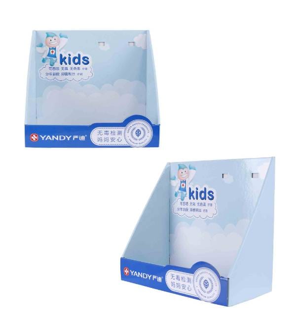 corrugated peg hook display box angles