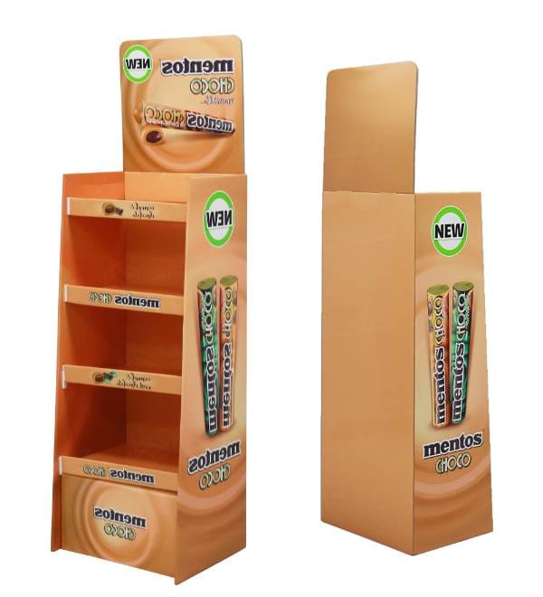 custom cardboard display side angles