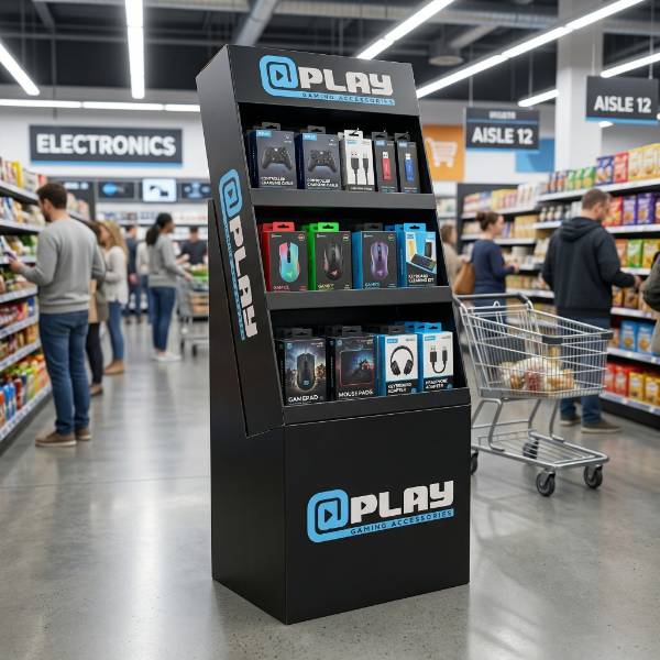 電子機器小売店の店頭ディスプレイ