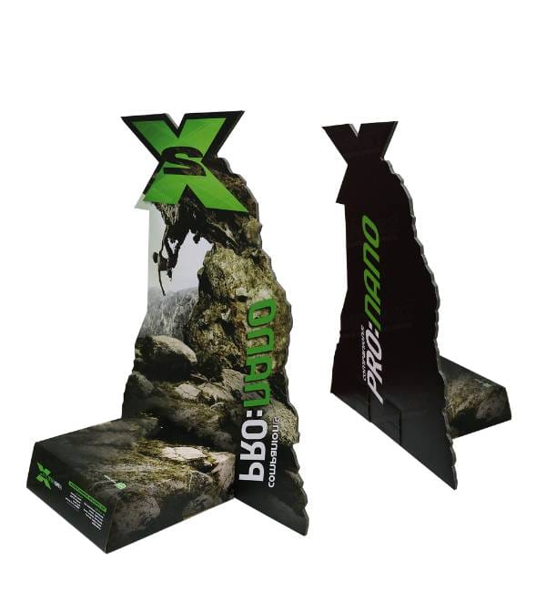 folding corrugated counter display structure