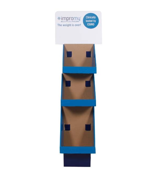 正面図 波型フロアスタンド