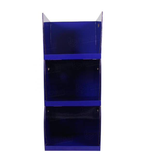 front view corrugated retail stand