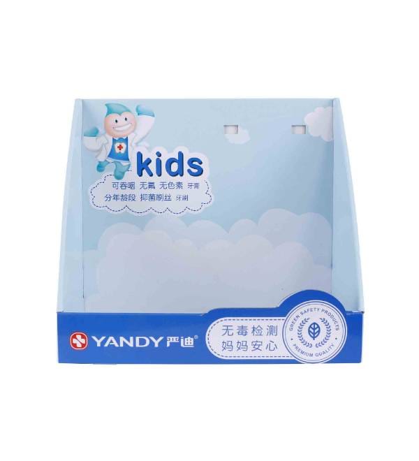 kids toothbrush corrugated counter display