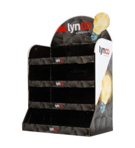 Lynco LED-Lampen-Kartonanzeige Haupt