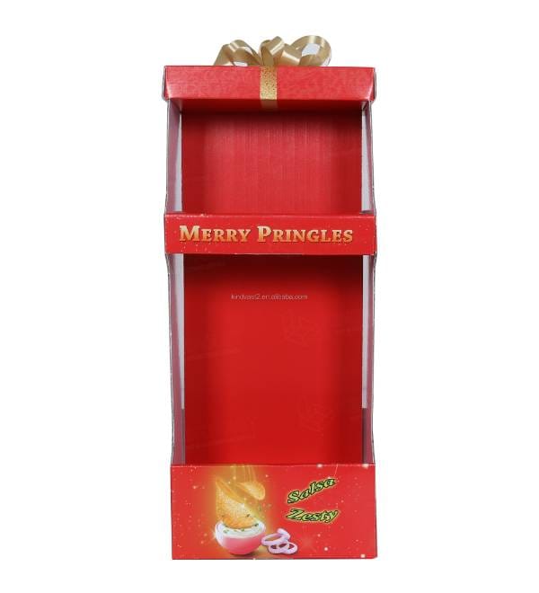 pringles corrugated floor stand front