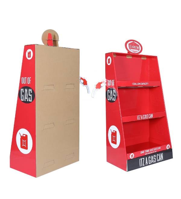 背面構造の波型ポップディスプレイ