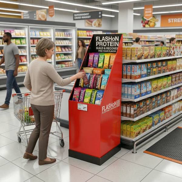 零售商品纸板展示超市