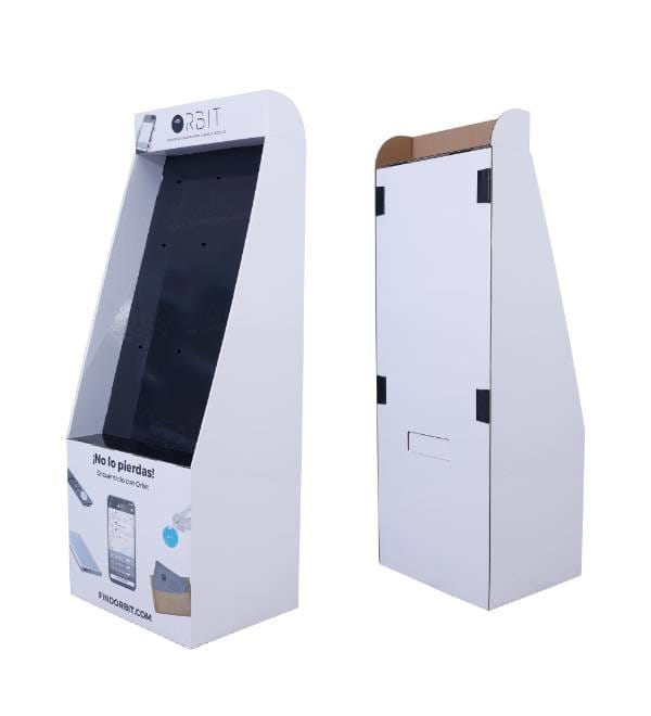 retail pop fixture back support structure