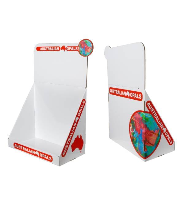 横向きの段ボール製POSボックス