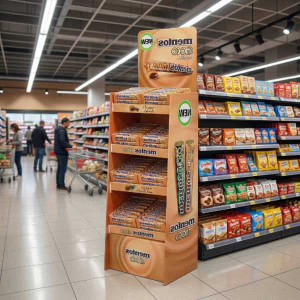 snack aisle retail pos fixture