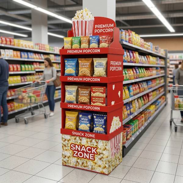 超市过道零食区陈列员