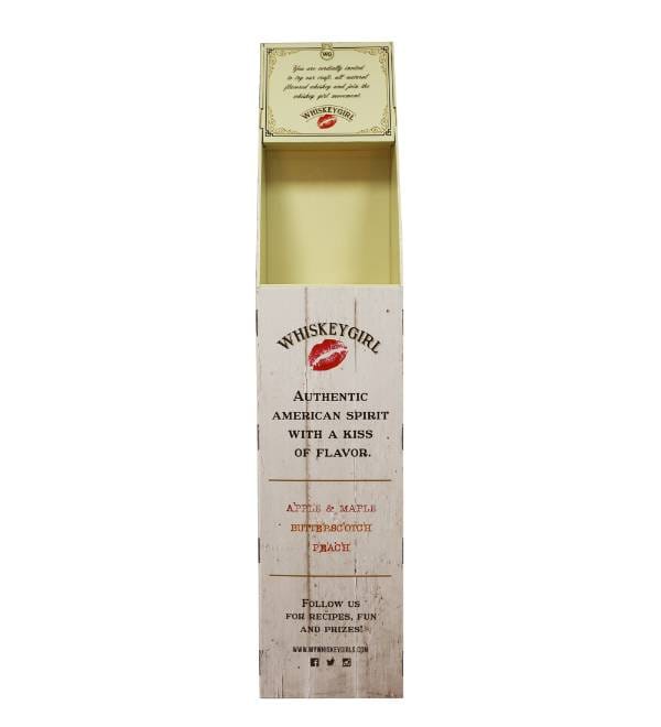 ウイスキー小売店のPOS什器前面