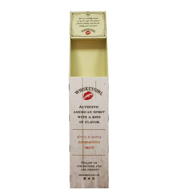 expositor de venda de uísque