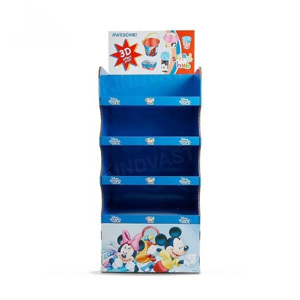 四层瓦楞纸零售落地架